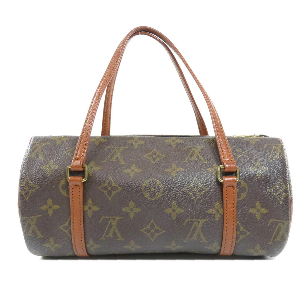 Louis Vuitton Monogram Papillon Canvas Handbag Brown
